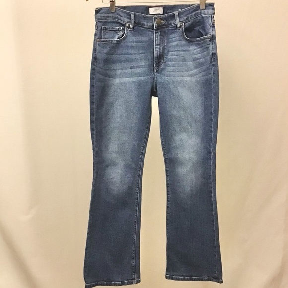 LOFT Outlet 6 Bootcut Mid Rise Women’s Jeans Stretch - Picture 5 of 12